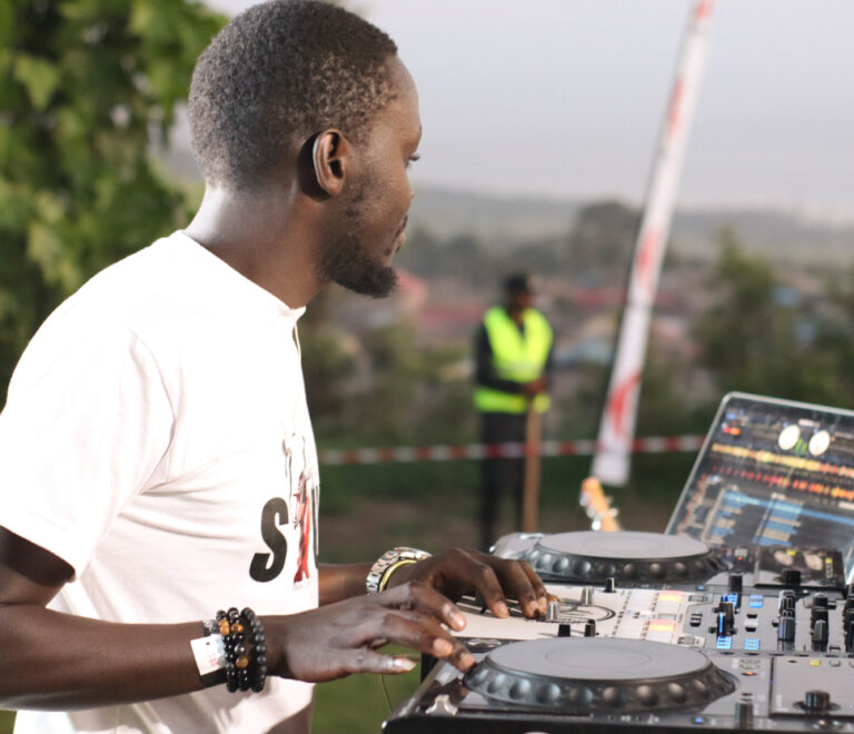 Deejay Reignherd on stage during one of the Oldies & Soul Editions